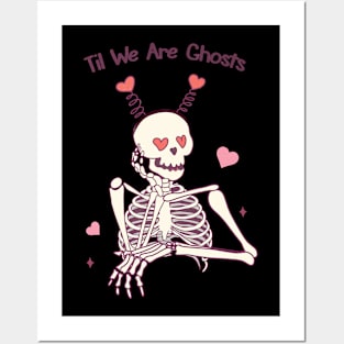 Skeleton In Love Valentines Day Posters and Art